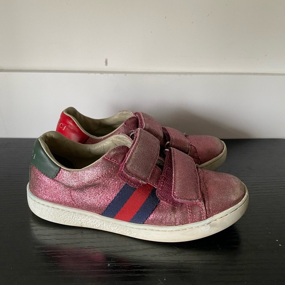 gucci pink glitter sneakers